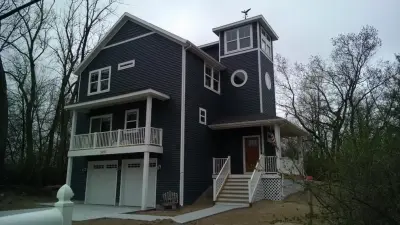 Muskegon Lake and Channel Perspective — Custom Home Builders project by North Cove Builders
