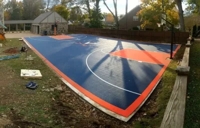 Nashville Sports Court — Landscape Construction project by Dreamscapes LLC in Nashville