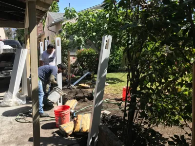 Wood to Vinyl — Landscape Construction project by Drip DTS Design And Build in Pasadena