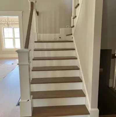 Wooden Staircase Project — Kitchen Remodeling project by Timber General Construction / Finish Carpentry