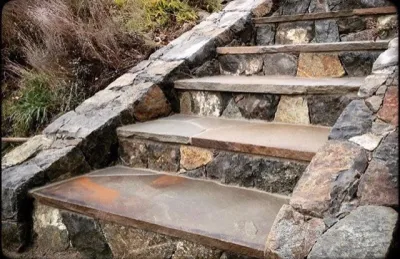 Masonry Stairs — Landscape Construction project by DSLD Land Management Company, Inc.