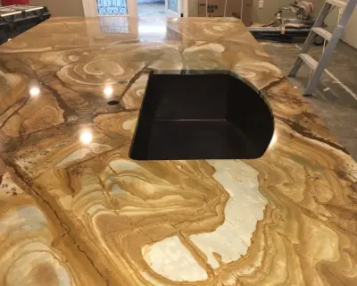 Statement Countertops for Kitchens — Kitchen Remodeling project by B&L Marble Co. Inc