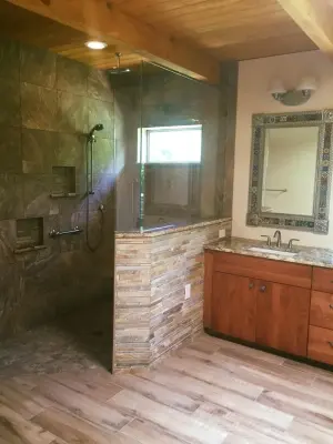 Stone Primary Bath Expansion — Kitchen Remodeling project by Lambert Construction And Design