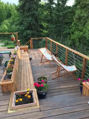 Stone Ridge Deck in Craftsman Style — Kitchen Remodeling project by Fine Carpentry