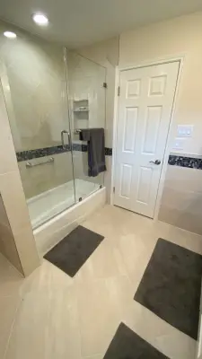 Sugar Land Visitor Bathroom — Kitchen Remodeling project by Vick Construction & Remodeling