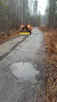 Gravel Road / Driveway Repair — Landscape Construction project by Earth Dynamics Of New England