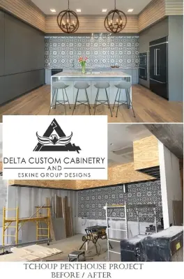 Tchoupitoulas Rooftop Suite — Kitchen Remodeling project by Delta Cabinets Of New Orleans
