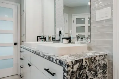Bespoke Quartz Bathroom Renovation - Spring, TX — Kitchen Remodeling project by Analog HTX