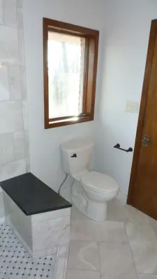 The Elegant Marble Shower Space — Kitchen Remodeling project by The House Dr