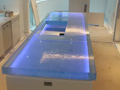 THINKGLASS Countertop Palm Beach — Kitchen Remodeling project by Allied Kitchen, Bath, Home And Outdoor Living