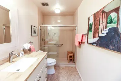 Thomas Restroom — Kitchen Remodeling project by Poulin Design Center