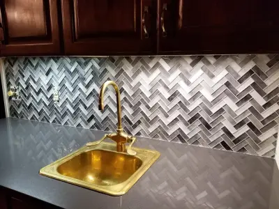 Wall Tile Accent — Kitchen Remodeling project by Spokane Stone Creations LLC