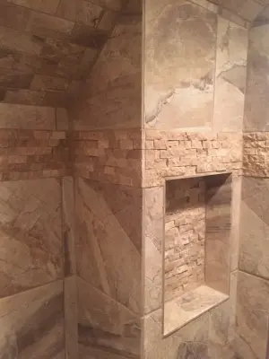 shower tiles — Kitchen Remodeling project by Granite Marble Products