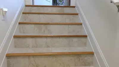 Stair Tiling — Kitchen Remodeling project by C.F. Master Craft Construction LLC