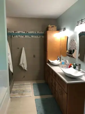Tile Shower — Kitchen Remodeling project by HM Remodeling