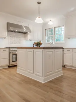 Eternal White Kitchen and Bathroom — Kitchen Remodeling project by BeeTree Homes