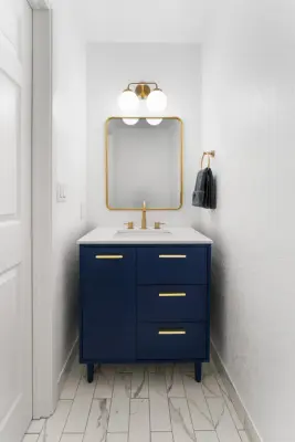 Tracy's Powder Room — Kitchen Remodeling project by Solid Kitchen & Bath