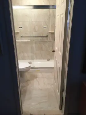 Classic Bathroom Renovation — Kitchen Remodeling project by Len's Remodeling And Contracting Services