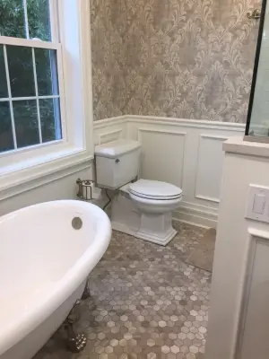 Vibrant Classic Bathroom - Mexican War Streets — Kitchen Remodeling project by North Shore Kitchen Design Center