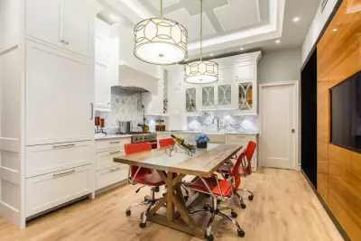 Chic White Kitchen — Kitchen Remodeling project by Eastside Design & Build Inc.