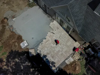 Eddie's Yard - Retaining Wall Construction in Yorktown, VA