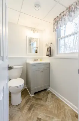 Classic Powder Room — Kitchen Remodeling project by Winbourne Building And Design