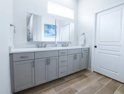 Renovating Two Bathrooms into Contemporary Sanctuaries in Sarasota — Kitchen Remodeling project by Gilbert Design Build