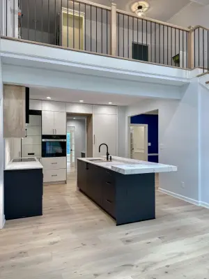 Navy and White Kitchen Design with a Transitional Style — Kitchen Remodeling project by UCS Kitchen Design