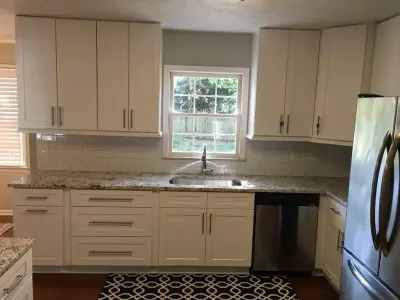 Modern White Kitchen Makeover — Kitchen Remodeling project by Custom Professional Remodeling, Inc