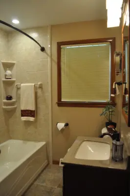 Bathtub and complete bathroom renovation — Kitchen Remodeling project by Luxury Bath Remodeling