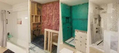 Bathtub to Shower Transformation — Kitchen Remodeling project by 512 Remodel