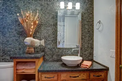 Polished Gemstone Bathroom — Kitchen Remodeling project by Lenton Company, Inc.