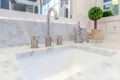 Distinctive Storage Options for Master Bathroom — Kitchen Remodeling project by Greenbrook Design Center