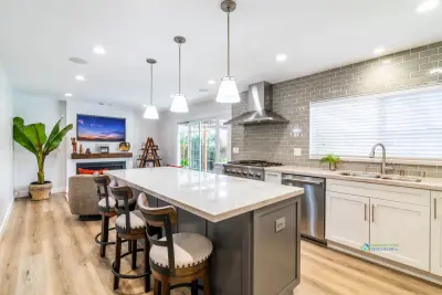 Elevating Kitchen and Living Room Renovation — Kitchen Remodeling project by Visionary Home Remodeling Inc.