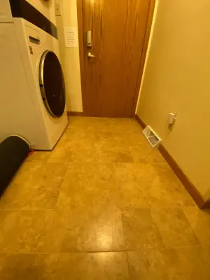 Lakehouse Mudroom with Versailles Pattern — Kitchen Remodeling project by Paramount Tile Design