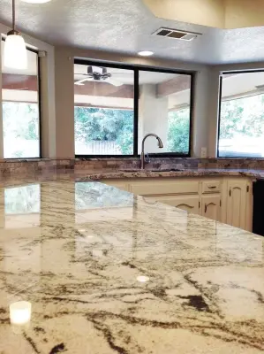 Viscon Ivory Kitchen — Kitchen Remodeling project by Bella Stone Countertops