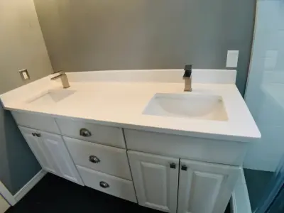 Shower Installation in Master Bathroom Flooring — Kitchen Remodeling project by Emerald Coast Premier Renovations, Inc.