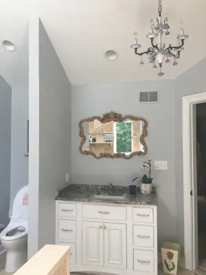 Traditional Master Bathroom with Walk-in Shower — Kitchen Remodeling project by AGDesigns - State Of The Art Kitchens & Baths