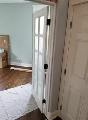 Wall Construction and French Door Installation — Kitchen Remodeling project by Handyman Rescue Team