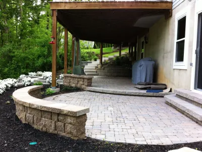 Terraced Paver Patio — Landscape Construction project by Elevate Outdoor