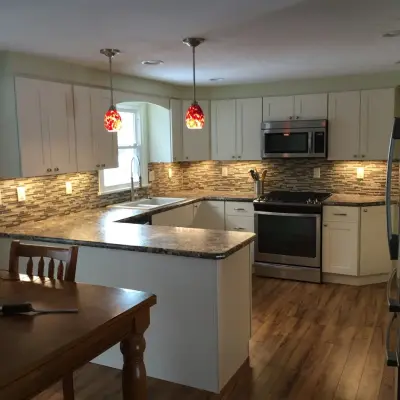 Cozy White Kitchen — Kitchen Remodeling project by Gatesman Kitchen & Bath