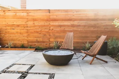 Outdoor Patio Deck & Fire Pit — Landscape Construction project by Empire Pavers Corp. in San Francisco