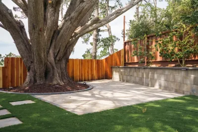 Modern Outdoor Pavers & Turf — Landscape Construction project by Empire Pavers Corp. in San Mateo