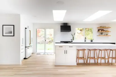 Sylvan Kitchen and Living Room in West Haven — Kitchen Remodeling project by Straight Line Design And Remodeling