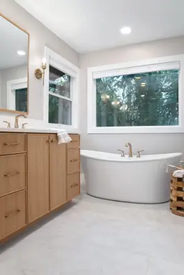 Portland Bathroom Renovation at West Hills Sanctuary — Kitchen Remodeling project by Mountainwood Homes