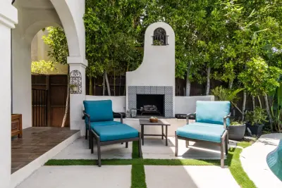 Spanish-Inspired Pool House Revamp in West Hollywood — Kitchen Remodeling project by Concept Renovations, Inc.