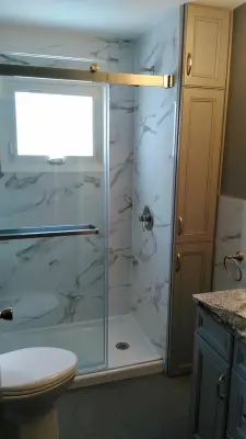 Gray Hexagon & Marble of West Seneca — Kitchen Remodeling project by New York Kitchen & Bath