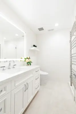 Shiraki Bathroom Renovations in Westminster — Kitchen Remodeling project by Burgin Design - Remodel
