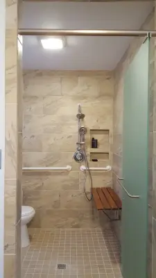 Accessible Bathroom for Wheelchair Users — Kitchen Remodeling project by Old Dominion Innovations, Inc.
