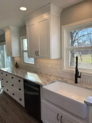 Monochrome Farmhouse Kitchen — Kitchen Remodeling project by Smart Design Kitchen & Bath